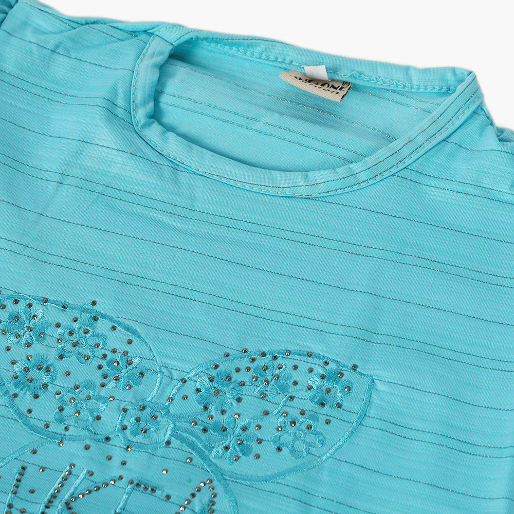 Girls Pajama Suit Cord Set - Sky Blue, Girls Suits, Chase Value, Chase Value