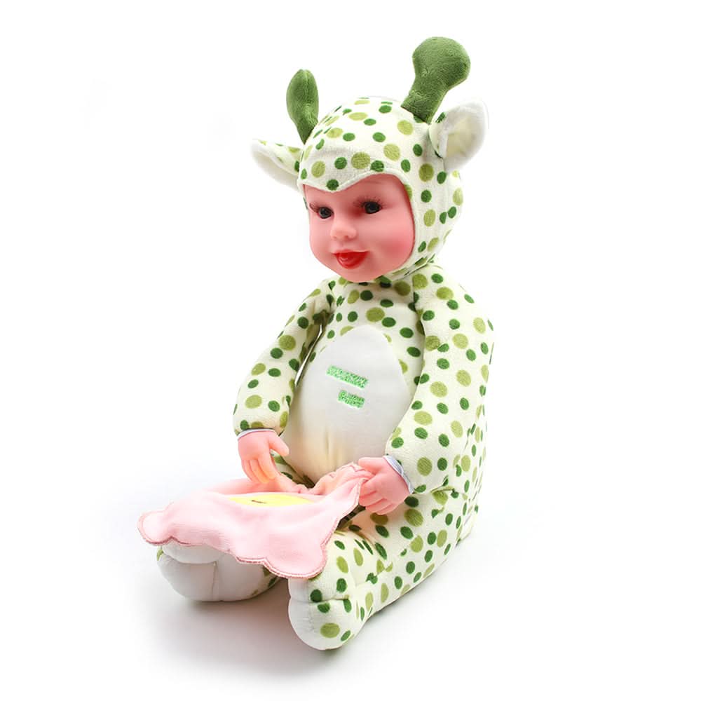 Musical Baby Doll - 11 Inch - Green, Musical Toys, Chase Value, Chase Value