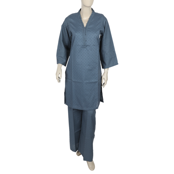 Women's 2 pcs Co-Ord Set - Navy Blue