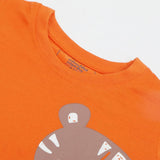 Newborn Boys Half Sleeves T-Shirt - Orange, Newborn Boys Shirts & T-Shirts, Chase Value, Chase Value
