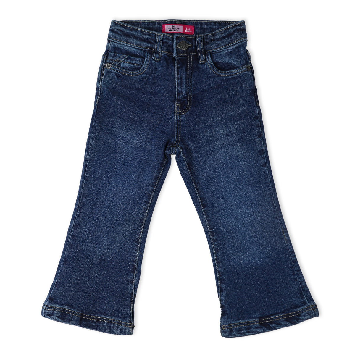 Eminent Girls Flared Denim Pant - Dark Blue, Girls Pants & Capri, Eminent, Chase Value