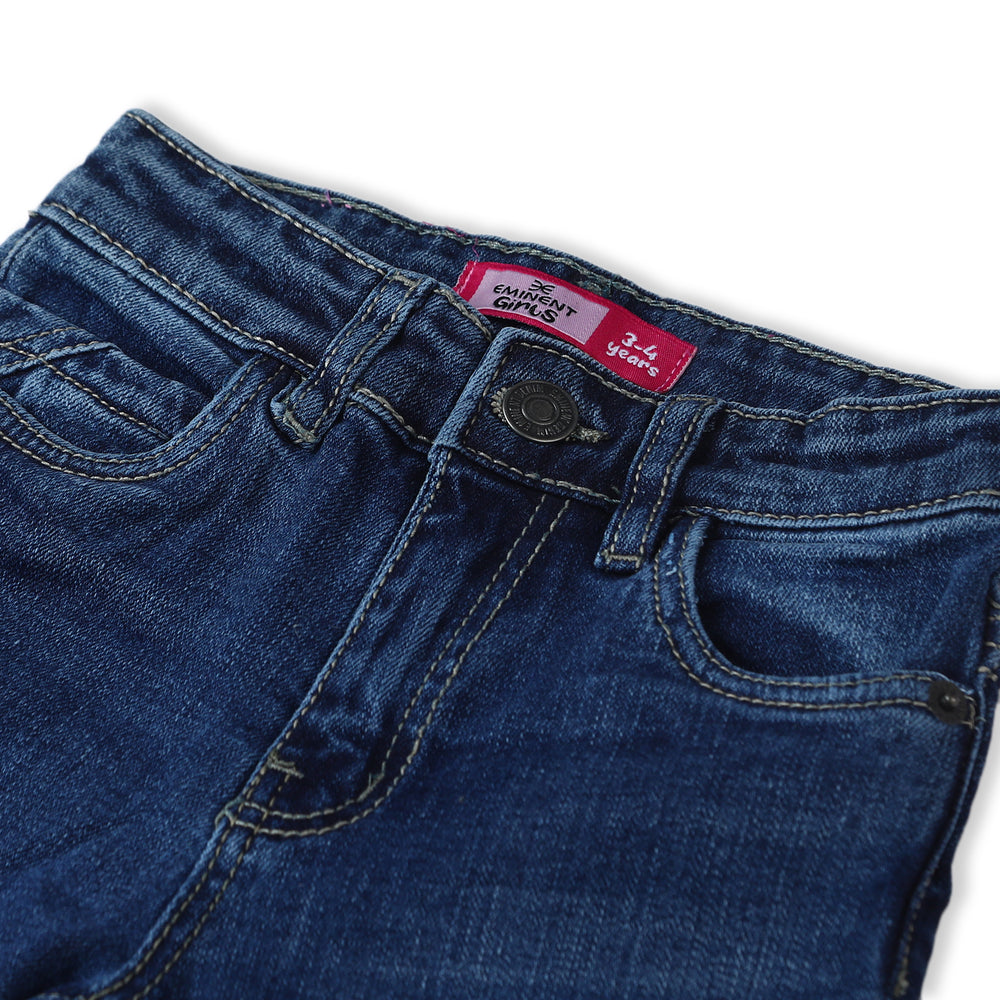 Eminent Girls Flared Denim Pant - Dark Blue, Girls Pants & Capri, Eminent, Chase Value