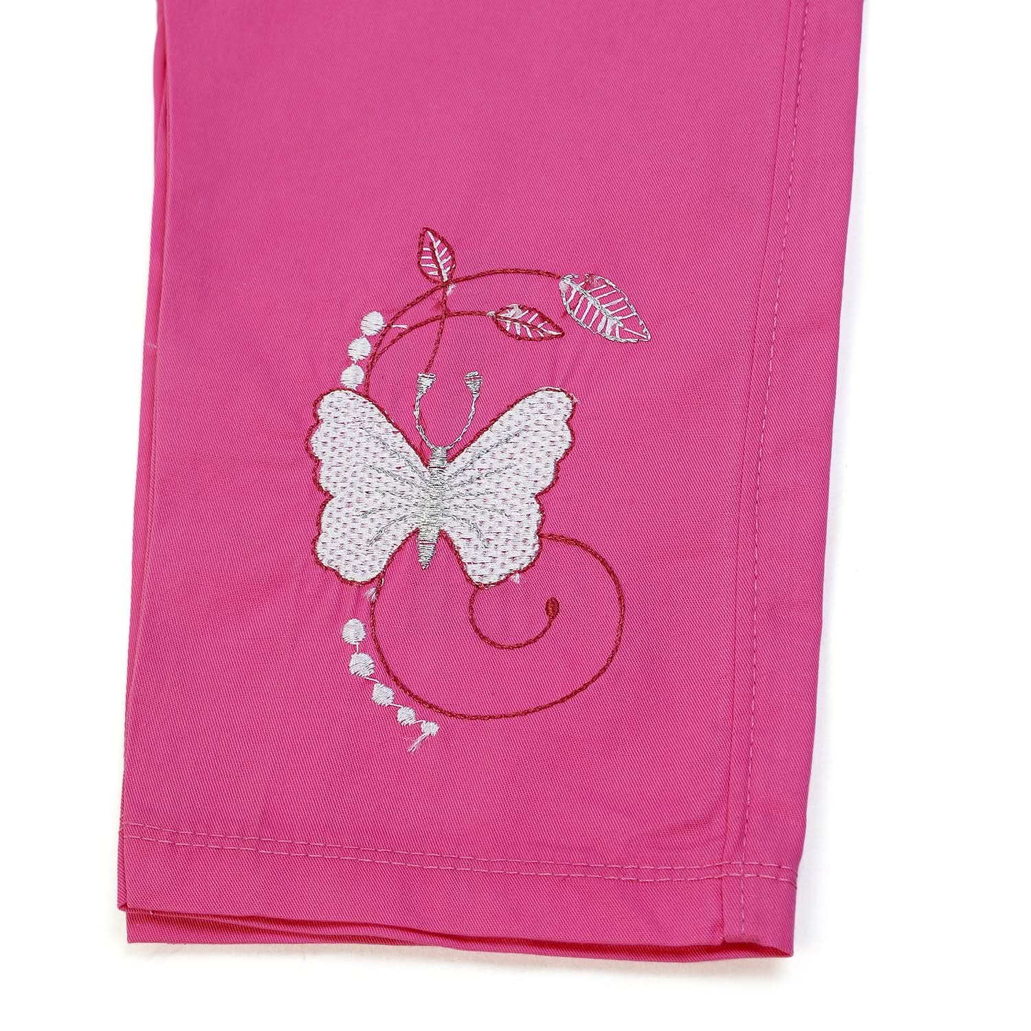 Girls Cotton Half Sleeves 3 Pcs Suit - Pink, Girls Suits, Chase Value, Chase Value