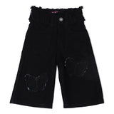 Eminent Girls Wider Leg Denim Capri - Black, Girls Pants & Capri, Eminent, Chase Value