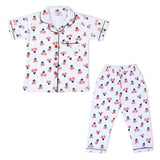 Valuable Girls Half  Sleeves Night Suit - Orange, Girls Night Suit, Chase Value, Chase Value