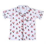 Valuable Girls Half  Sleeves Night Suit - Orange, Girls Night Suit, Chase Value, Chase Value