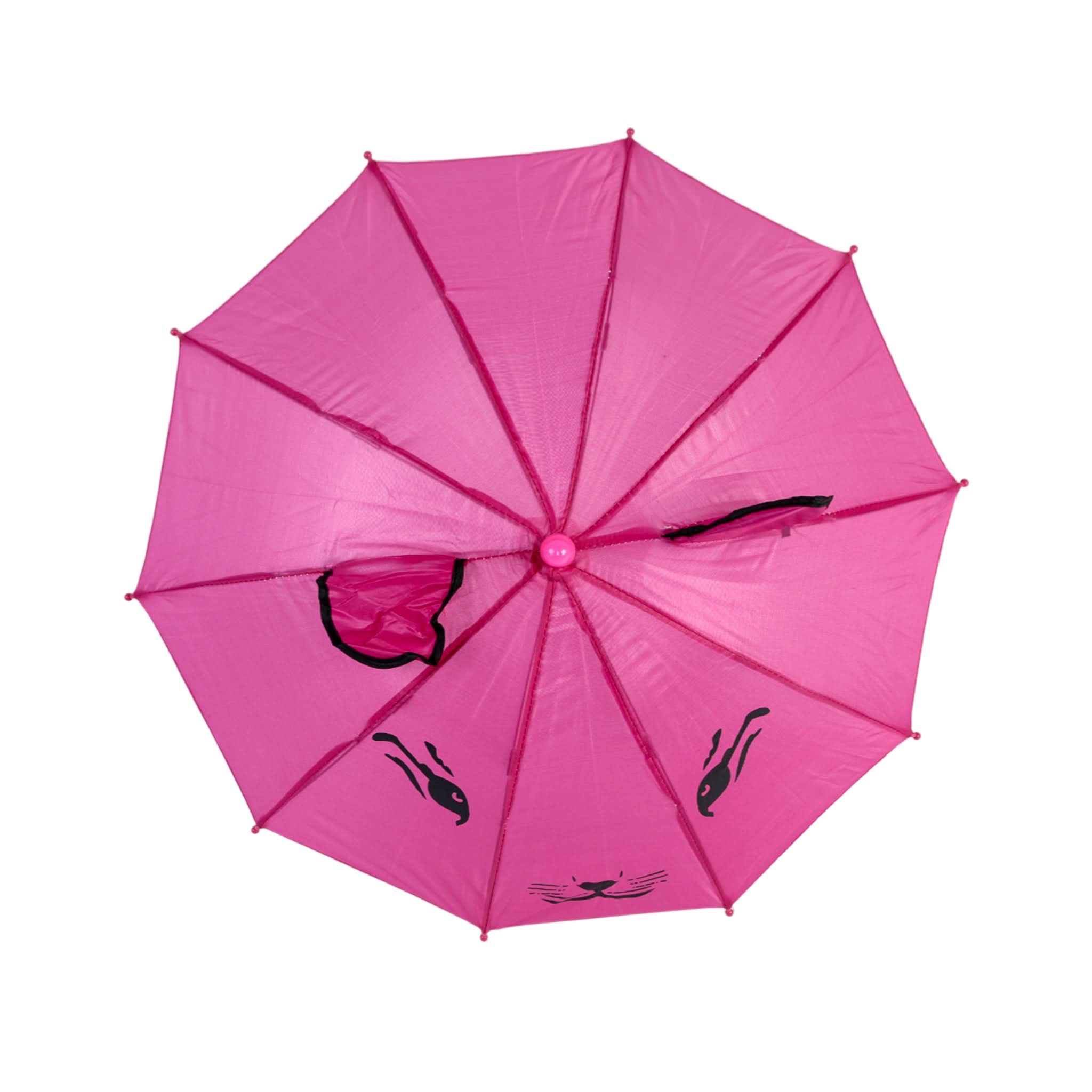 Umbrella Character With Ear Zmr 26 - Dark Pink, Umbrellas, Chase Value, Chase Value