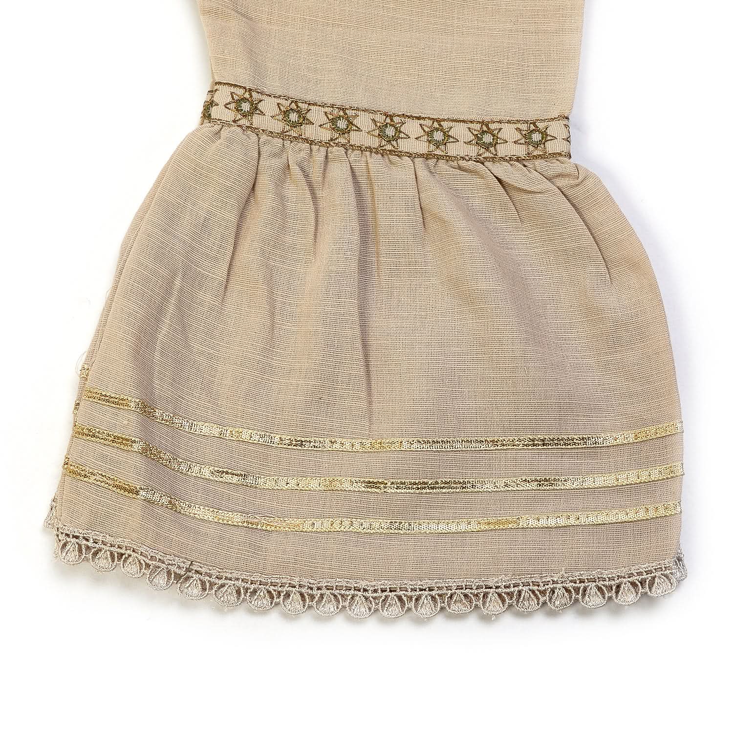 Girls Embrioded Shalwar Suit - Fawn, Girls Shalwar Kameez, Chase Value, Chase Value