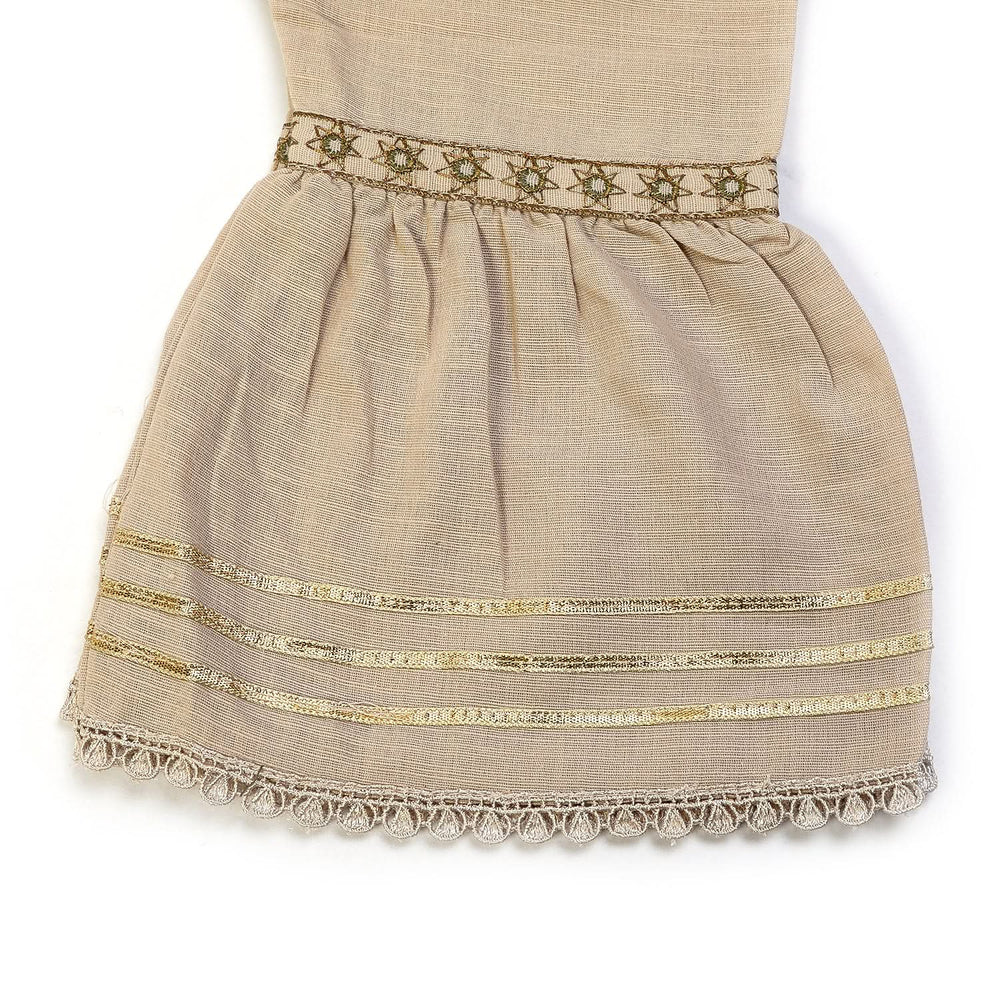 Girls Embrioded Shalwar Suit - Fawn, Girls Shalwar Kameez, Chase Value, Chase Value