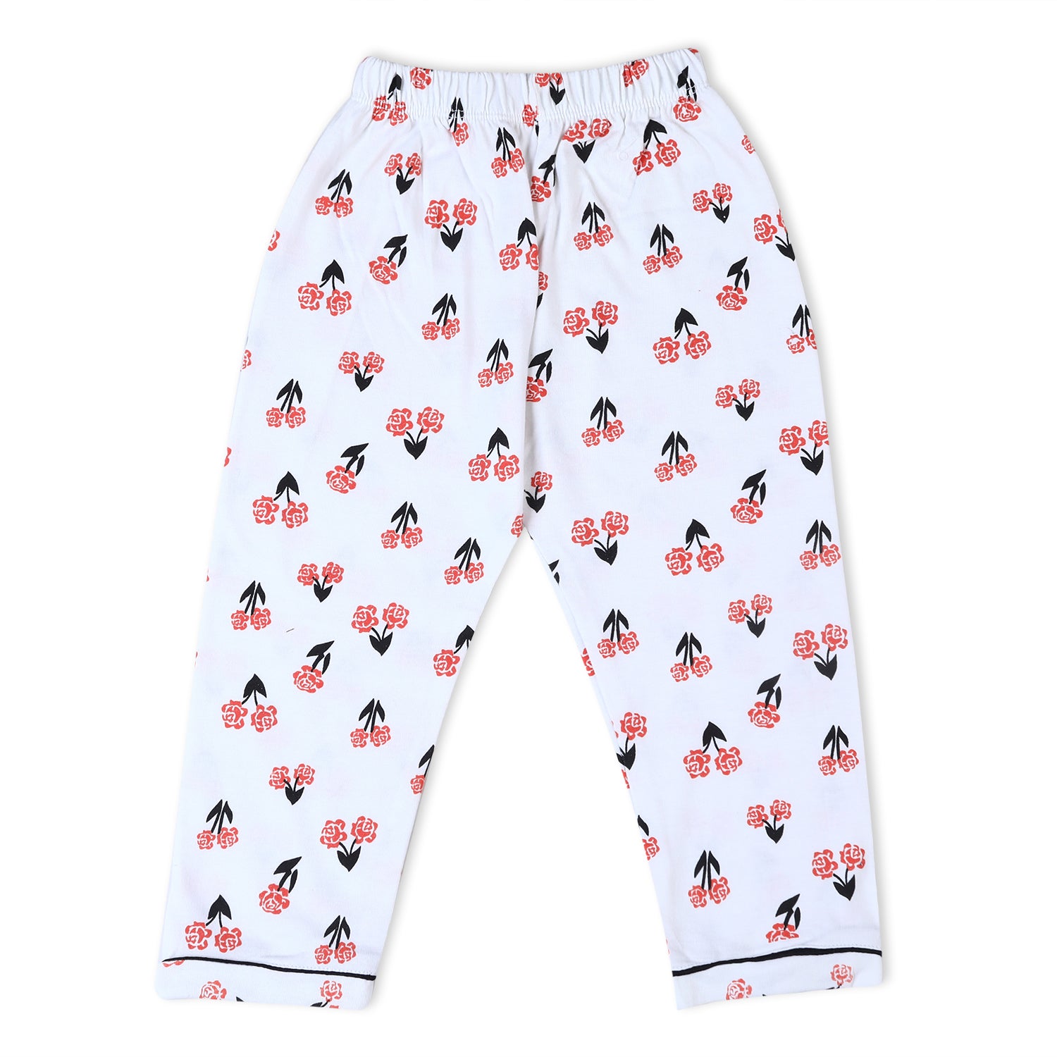 Valuable Girls Half  Sleeves Night Suit - Orange, Girls Night Suit, Chase Value, Chase Value