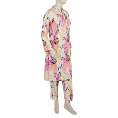 Women's Printed Khaddar 2pcs Suit - Pink
