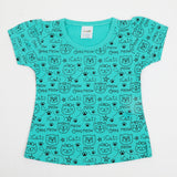 Newborn Girls T-Shirt - Sea Green, Newborn Girls T-Shirts, Chase Value, Chase Value
