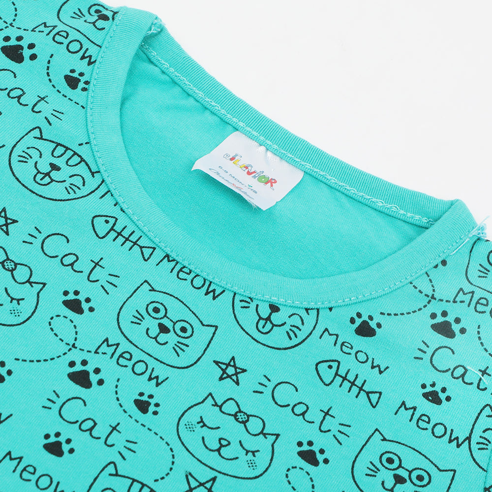 Newborn Girls T-Shirt - Sea Green, Newborn Girls T-Shirts, Chase Value, Chase Value