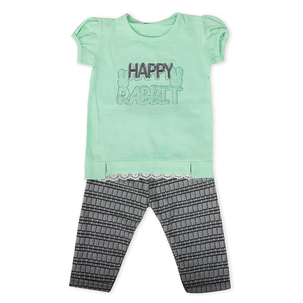 Girls Pajama Suit Cord Set - Green, Girls Suits, Chase Value, Chase Value
