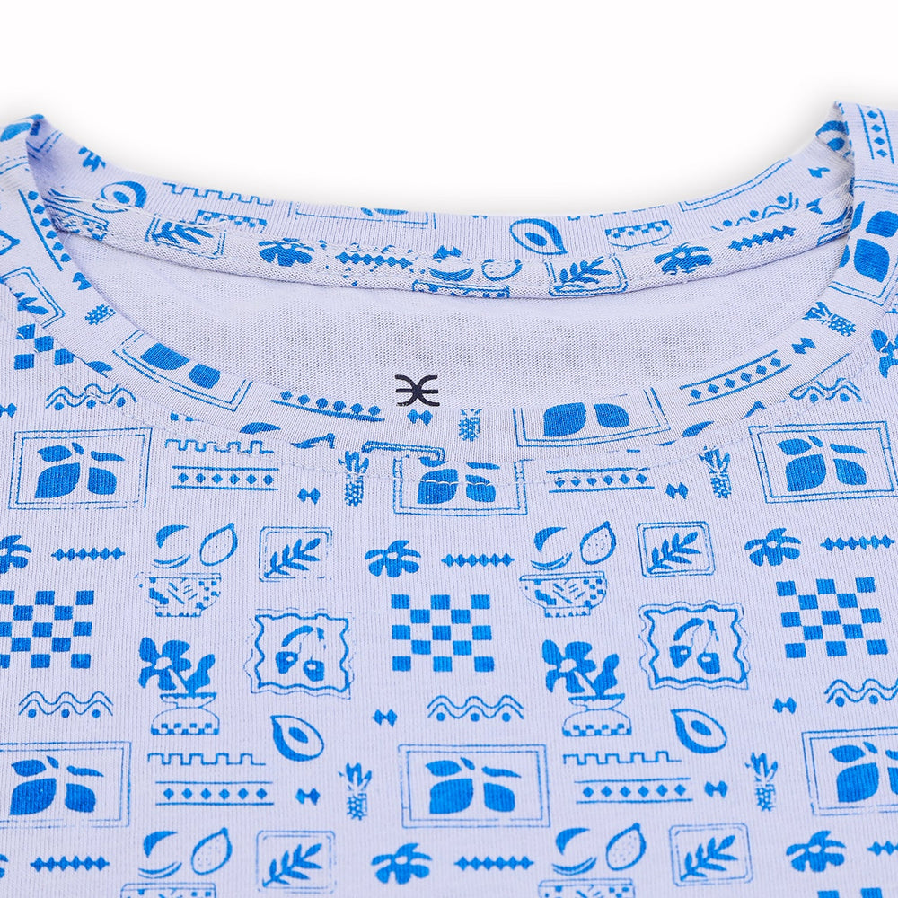 Eminent Girls Half Sleeves T-Shirt - Neon Blue, Girls T-Shirts, Eminent, Chase Value