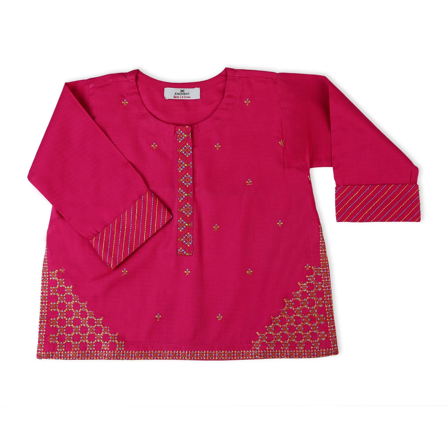 Eminent Girls Embroidered 02 Pcs Suit - Pink, Girls Suits, Eminent, Chase Value