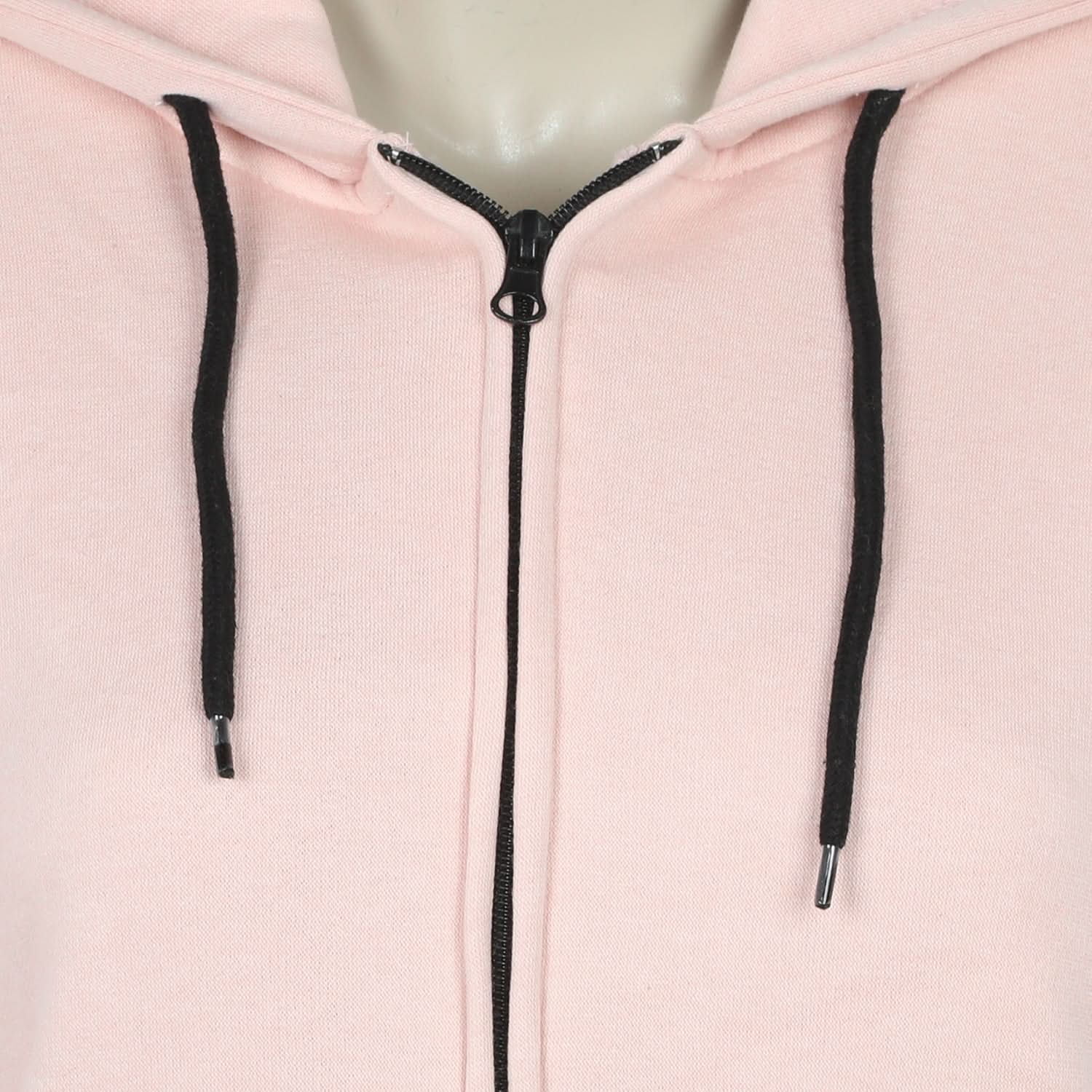 Women Full Sleeves Hoodie Jacket - Light Pink, Women Sweatshirts & Hoodies, Chase Value, Chase Value
