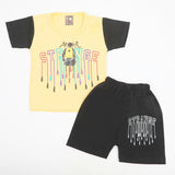 Newborn Boys Half Sleeves Suit - Yellow, Newborn Boys Sets & Suits, Chase Value, Chase Value