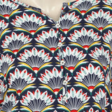 Women's Linen Printed Kurti - Navy Blue, Women Ready Kurtis, Chase Value, Chase Value