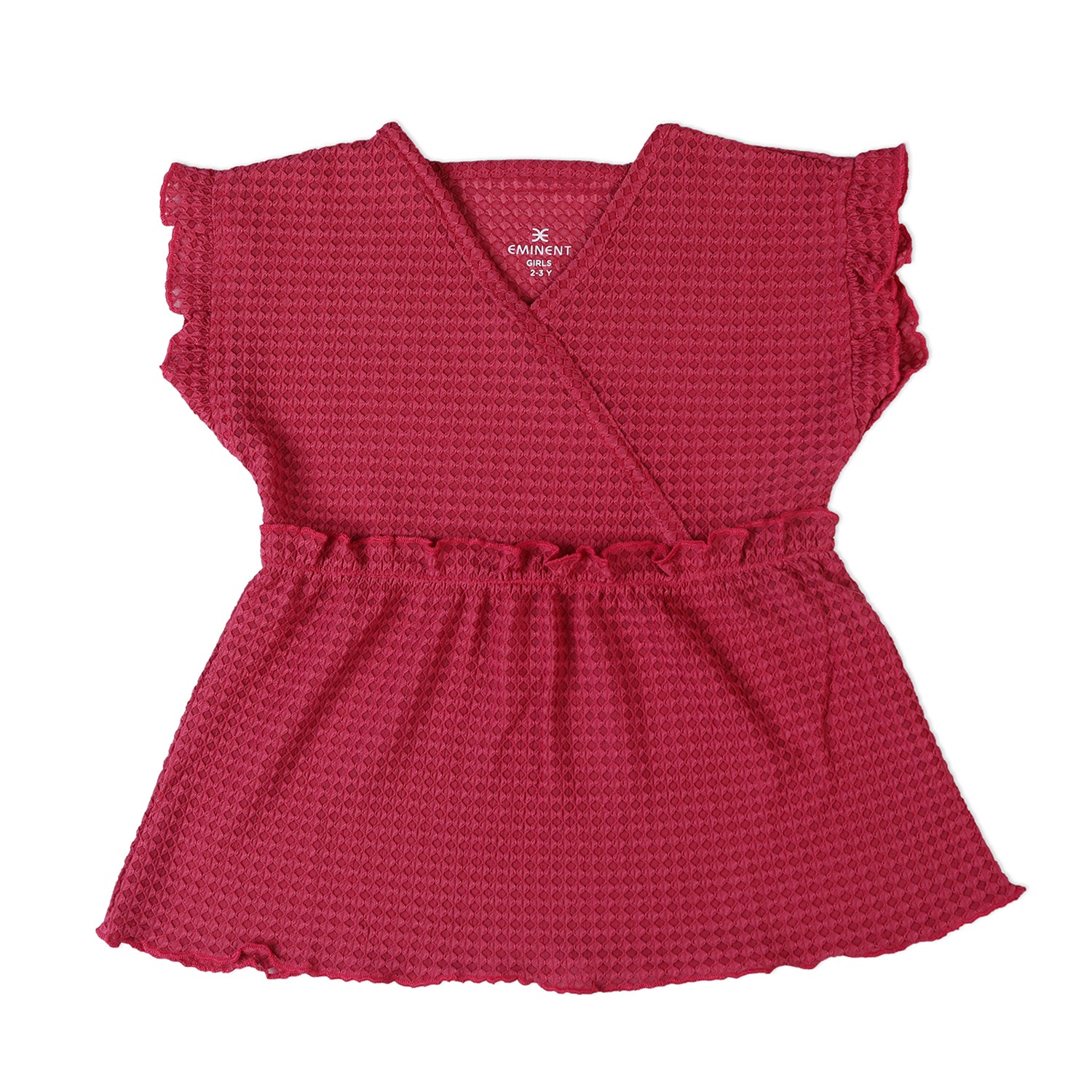 Eminent Girls Half Sleeves T-Shirt - Maroon, Girls T-Shirts, Eminent, Chase Value