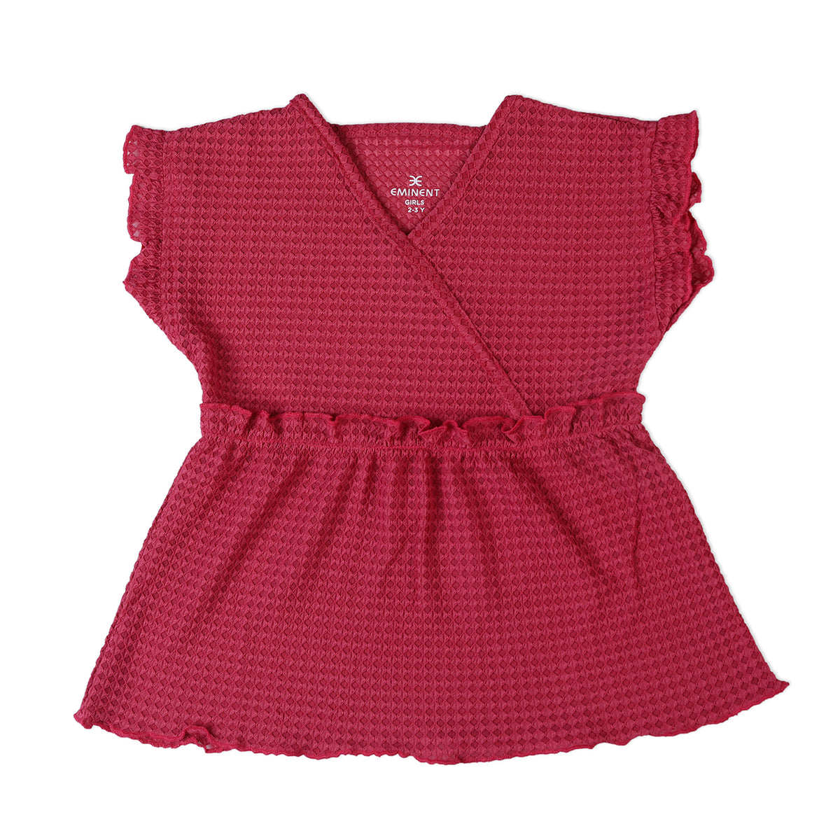 Eminent Girls Half Sleeves T-Shirt - Maroon, Girls T-Shirts, Eminent, Chase Value