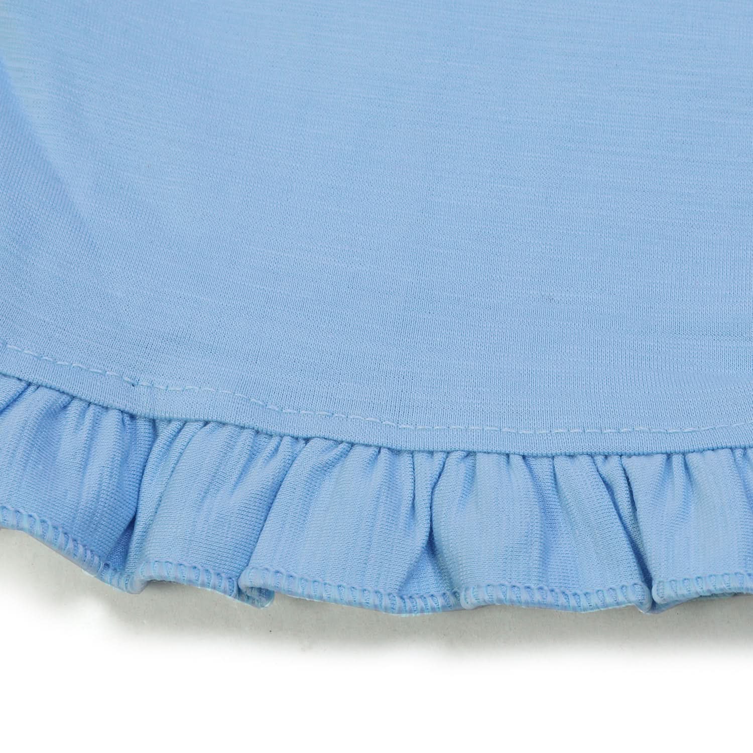 Girls Half Sleeves Suit - Light Blue, Girls Suits, Chase Value, Chase Value