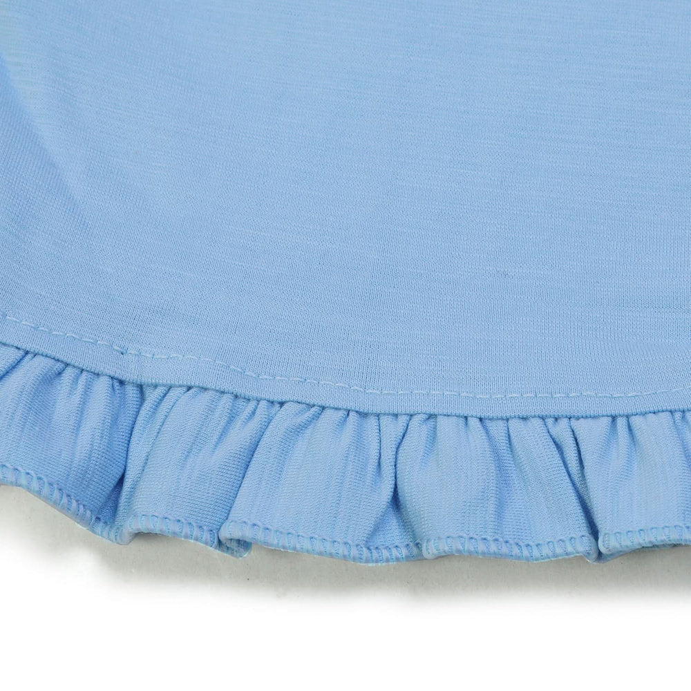 Girls Half Sleeves Suit - Light Blue, Girls Suits, Chase Value, Chase Value