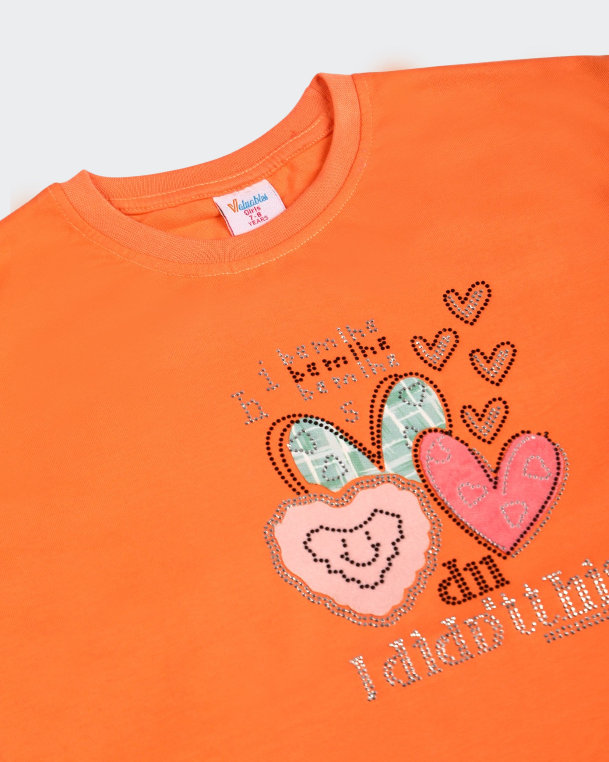 Valuables Girls' Half Sleeve Printed T-Shirt