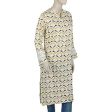 Women's Linen Printed Kurti - Fawn, Women Ready Kurtis, Chase Value, Chase Value