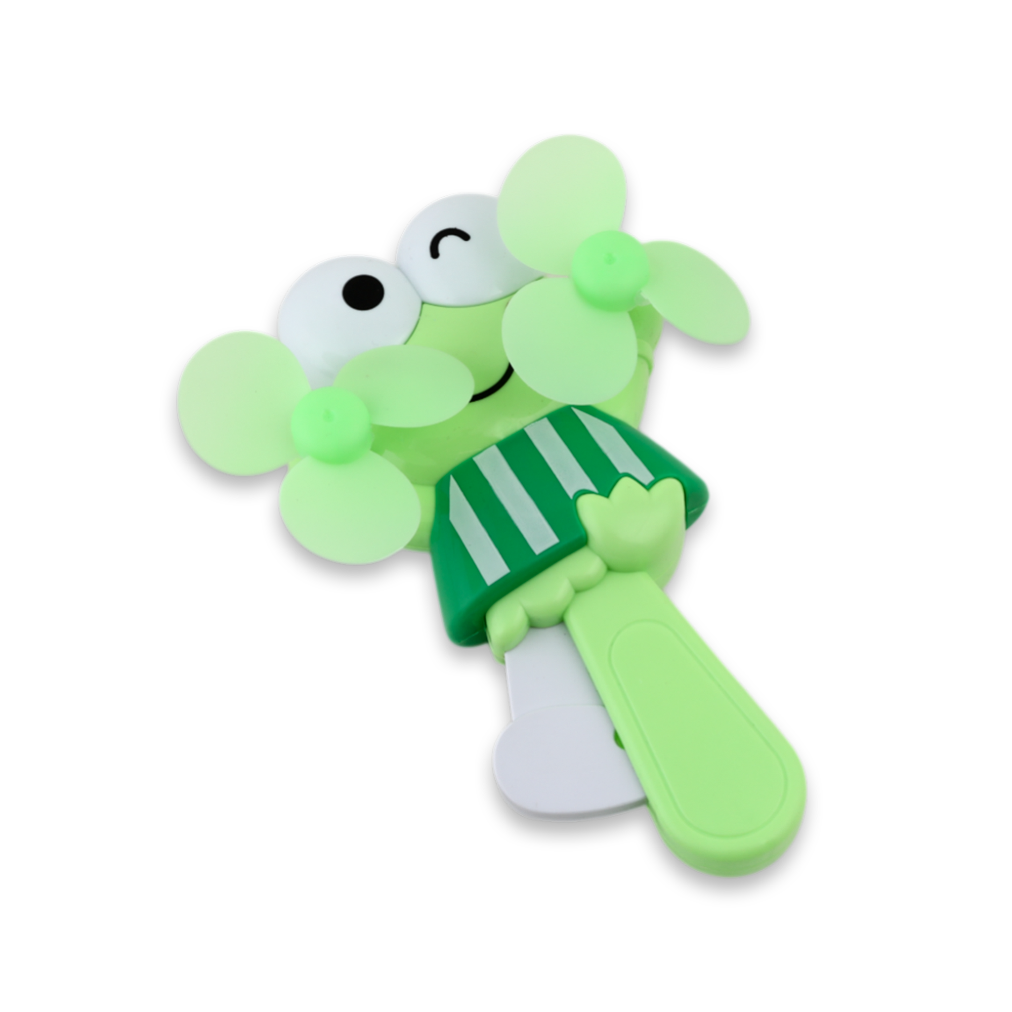 Hand Press Fan Keroppi - Green, Non Battery Operated Toys, Chase Value, Chase Value