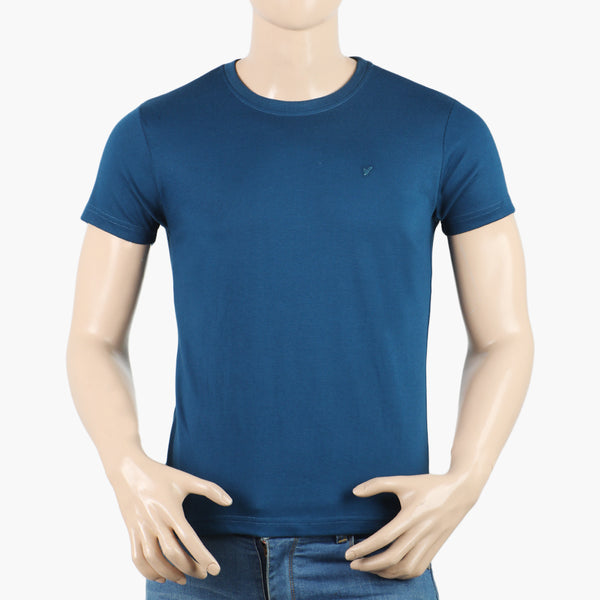 Men's Half Sleeves Round Neck Printed T-Shirt - Navy Blue, Men's T-Shirts & Polos, Chase Value, Chase Value