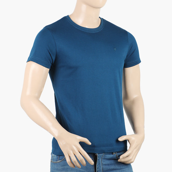 Men's Half Sleeves Round Neck Printed T-Shirt - Navy Blue