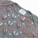 Newborn Boys Half Sleeves Body Romper - Dark Grey, Newborn Boys Rompers, Chase Value, Chase Value