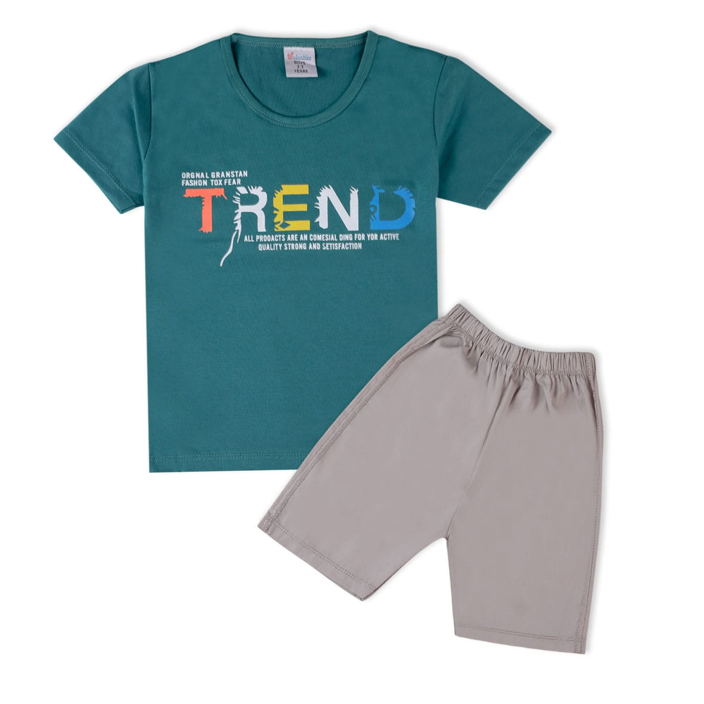 Valuable Boys Short Suit - Steel Green, Boys Sets & Suits, Chase Value, Chase Value