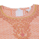 Girls Embroidered Shalwar Suit - Peach, Girls Shalwar Kameez, Chase Value, Chase Value