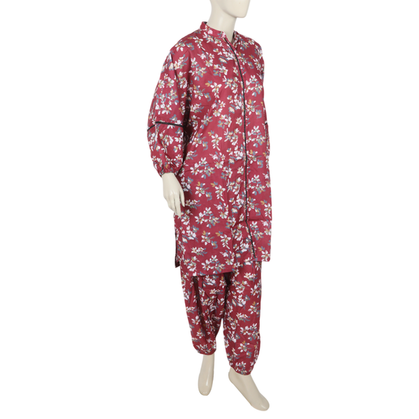 Women's Linen Co-Ord Set - Maroon