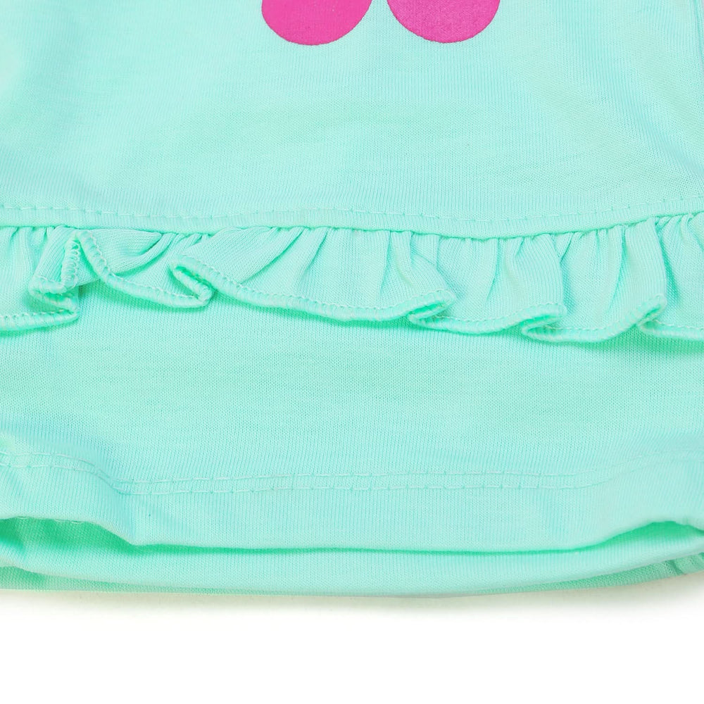 Girls Half Sleeves Suit - Light Green, Girls Suits, Chase Value, Chase Value
