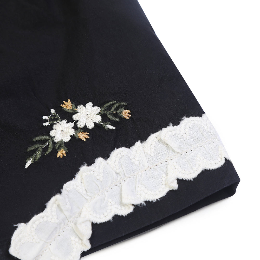 Girls Cotton Shorts - Black, Girls Shorts Skirts, Chase Value, Chase Value