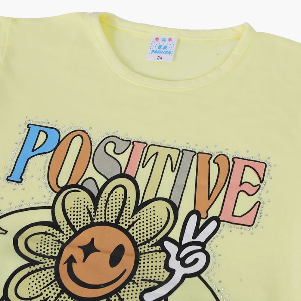 Girls Half Sleeves Suit - Yellow, Girls Suits, Chase Value, Chase Value