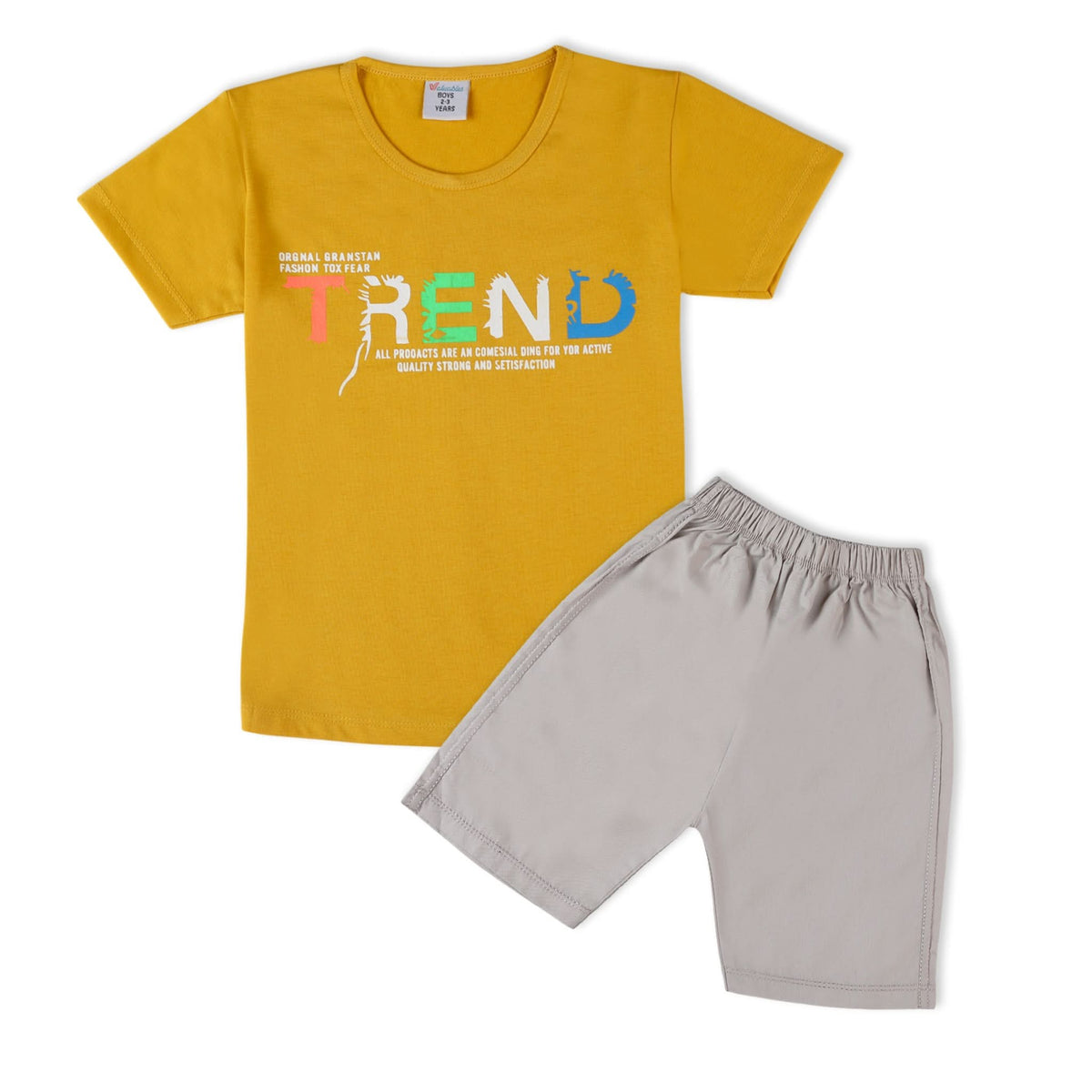 Valuable Boys Short Suit - Mustard, Boys Sets & Suits, Chase Value, Chase Value