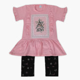 Girls Half Sleeves Suit - Pink, Girls Suits, Chase Value, Chase Value