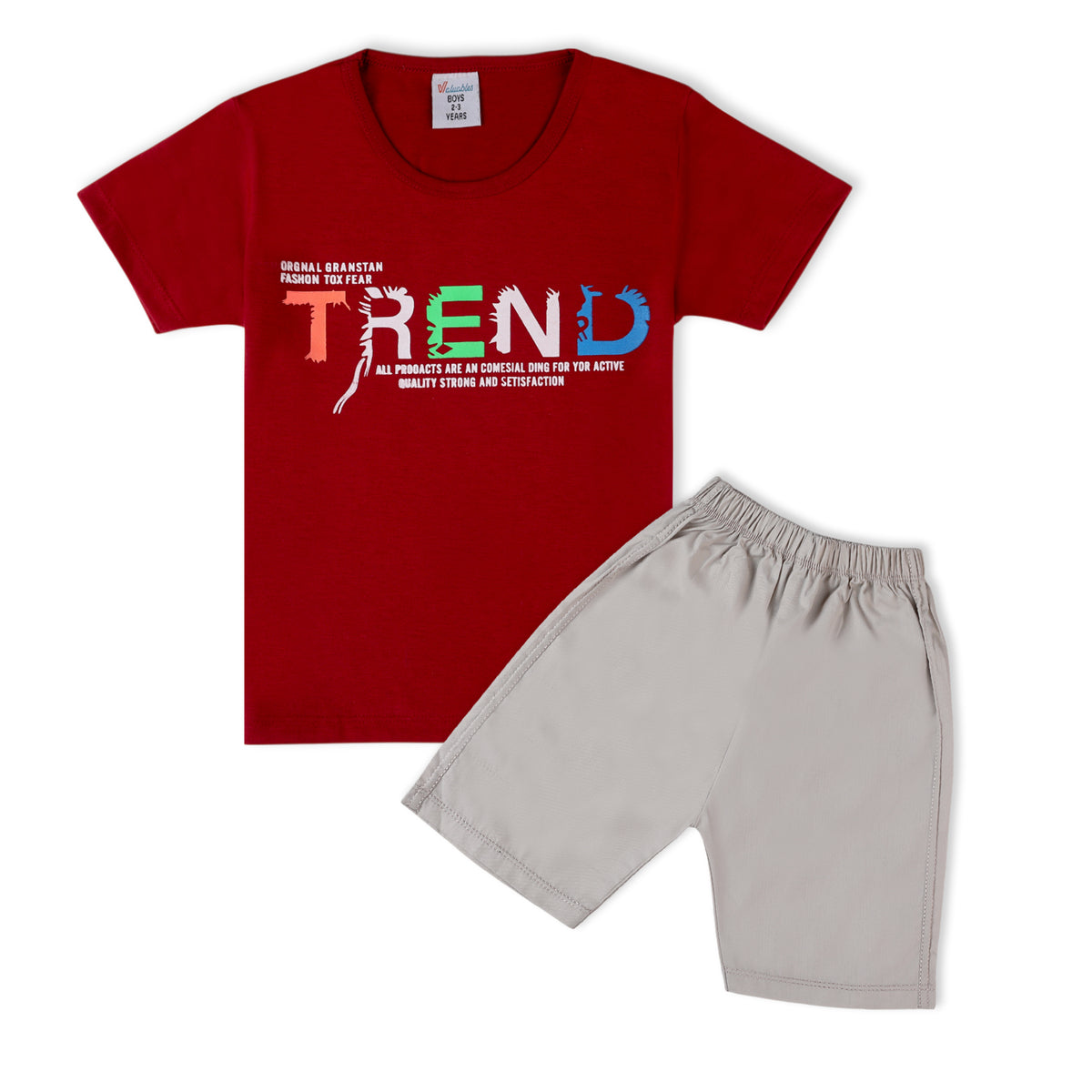 Valuable Boys Short Suit - Maroon, Boys Sets & Suits, Chase Value, Chase Value