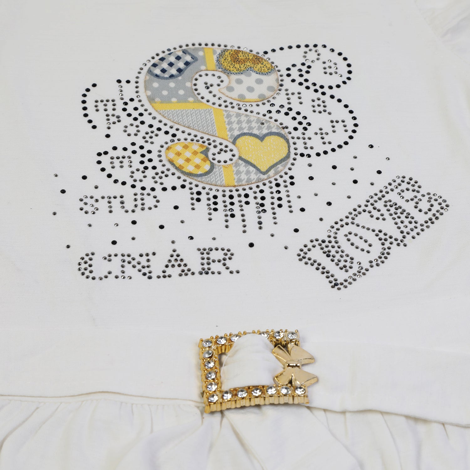 Girls Half Sleeves Skirt Suit - White, Girls Suits, Chase Value, Chase Value