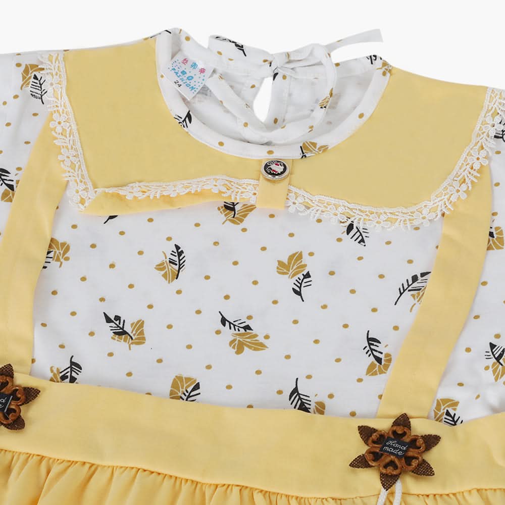 Girls Half Sleeves Suit - Yellow, Girls Suits, Chase Value, Chase Value