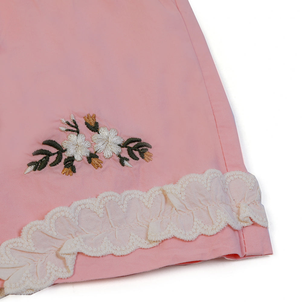 Girls Cotton Shorts - Baby Pink, Girls Shorts Skirts, Chase Value, Chase Value