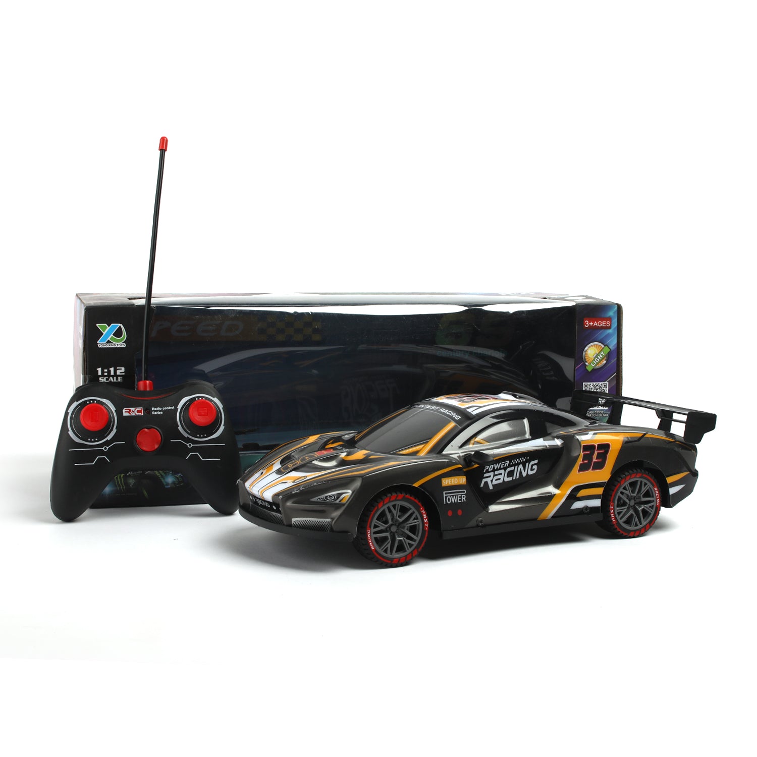 Remote Control Car Four Pass Band Light - Black, Remote Control, Chase Value, Chase Value