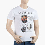 Men's Round Neck Half Sleeves T-Shirt - White, Men's T-Shirts & Polos, Chase Value, Chase Value