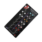 Girls Scarf Pin Card Pack Of 12 - Multi Color, Girls Hair Accessories, Chase Value, Chase Value