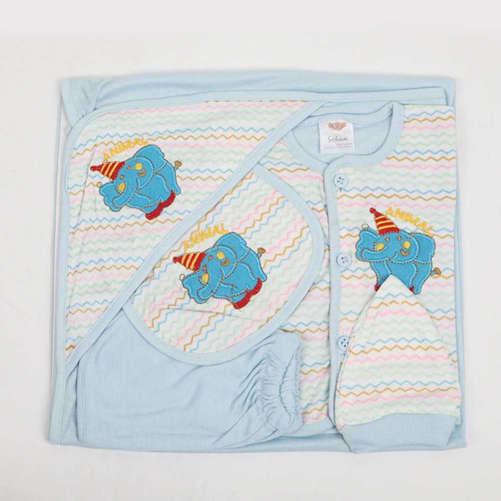 Newborn Soban Wrapping Sheet - Sky Blue, Wrapping Sheets, Chase Value, Chase Value