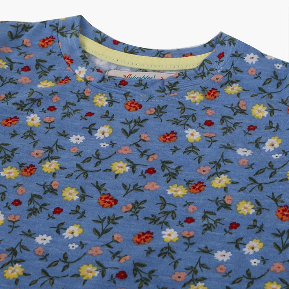 Girls Half Sleeves T-Shirt - Blue, Girls T-Shirts, Chase Value, Chase Value